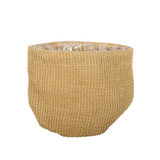Jute Nursery Basket with Liner (14x14cm) Jute Nursery Basket with Liner (14x14cm)