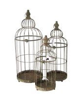 Old Gold Creation Majestic Birdcages (Set of 3) Old Gold Creation Majestic Birdcages (Set of 3)