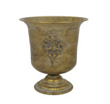Antique Gold Creation Metal Urn with Pattern (32.5cm) Antique Gold Creation Metal Urn with Pattern (32.5cm)