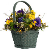 Hexagon Baskets Duck Egg Blue