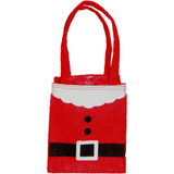 Jute Plant Bag - Red Santa Jacket Jute Plant Bag - Red Santa Jacket