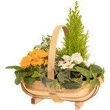 Natural Trug Basket - Loving Embrace (29cm)