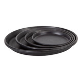 Black Universal Shallow Saucer (24cm)