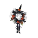 Halloween Wreath Witches Hat & Legs (55cm) 