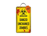 Halloween Warning Plaque (Assorted) Halloween Warning Plaque (Assorted)