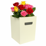 Pearlised Cream Bouquet Box - (18 x 18 x 25cm) (x10) Pearlised Cream Bouquet Box - (18 x 18 x 25cm) (x10)