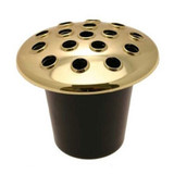 Black Grave Vase Liner 10cm (gold lid) Black Grave Vase Liner 10cm (gold lid)