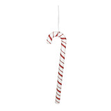 White & Red Glitter Candy Cane Hanging Decoration (42cm)