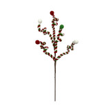 Red, White & Green Candyland Striped Springs Spray Pick (42cm) Red, White & Green Candyland Striped Springs Spray Pick (42cm)