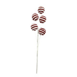 Red & White Candyland Lolly Spray Pick (47cm) Red & White Candyland Lolly Spray Pick (47cm)