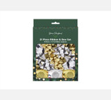 Gold & Silver Foil Ribbon Bow Set Gold & Silver Foil Ribbon Bow Set