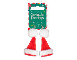 Red Novelty Santa Hat Earrings Red Novelty Santa Hat Earrings