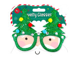 Red Christmas Novelty Glasses (Assorted Designs)