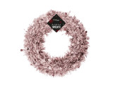 Rose Gold Tinsel Christmas Wreath (28cm)