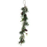 Green/White Pine Cone Foliage Garland (150cm)