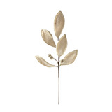 Cream Cosy Furry Leaf Spray (56cm) Cream Cosy Furry Leaf Spray (56cm)