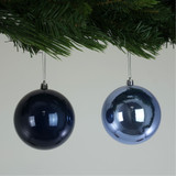 Pearlised Blue Baubles (10cm) Pearlised Blue Baubles (10cm)