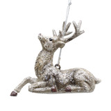 Brown Sitting Reindeer (9cm)
