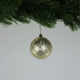 Crackle Gold Baubles (8cm) (6 Pieces) Crackle Gold Baubles (8cm) (6 Pieces)