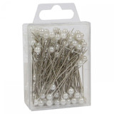 White Pearl Headed Pins (pin length 5cm) White Pearl Headed Pins (pin length 5cm)
