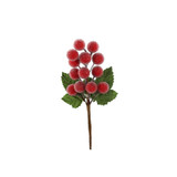 Red Frosted Grape Pick (16cm)