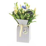 Lilac Spring Gingham Bouquet Box