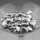 Silver Foil Milk Chocolate Hearts (100pk)
