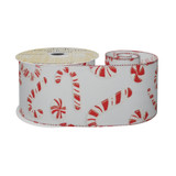 Box of 24 Assorted Candycane Christmas Ribbons