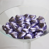 Lilac Foil Milk Chocolate Hearts (100pk)