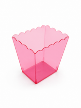 Cerise Acrylic Tapered Vase (15cm)