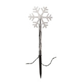 Warm White Snowflake Stakes (Set of 8)