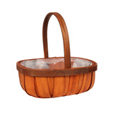 Stained Softwood Trug Basket 25.5cm Stained Softwood Trug Basket 25.5cm