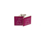 Father of the Bride Pink Cufflinks