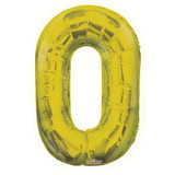 Gold Big Number 0 Balloon 34inch Gold Big Number 0 Balloon 34inch