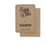Save the Date Rustic Brown Cards Save the Date Rustic Brown Cards