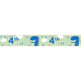Happy 4th Dinosaur Birthday Banner Happy 4th Dinosaur Birthday Banner
