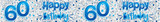 Blue 60th Birthday Banner Blue 60th Birthday Banner