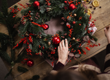 Create your own DIY Christmas wreath with our fabulous foam rings