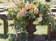 How to Style a Rustic Brown Urn