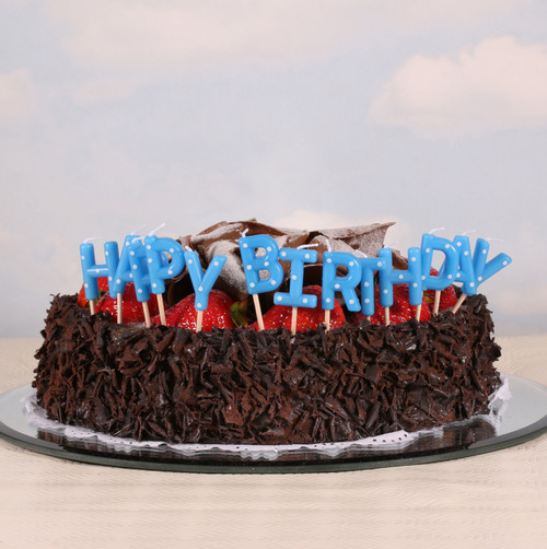 Blue Happy Birthday Candles Blue Happy Birthday Candles