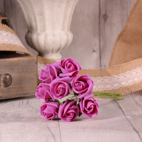 Bunch of 8 Dusky Pink Foam Tea Rose Bud Bunch of 8 Dusky Pink Foam Tea Rose Bud