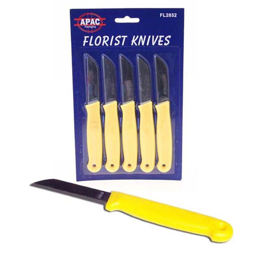 Yellow Handled Knives x 5 Yellow Handled Knives x 5