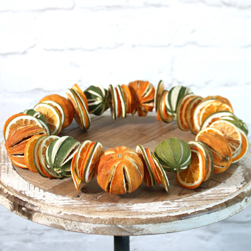 Medium Org/Green Citrus Mixed Ring (26cm)