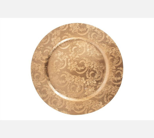 Embossed Gold Charger Plate