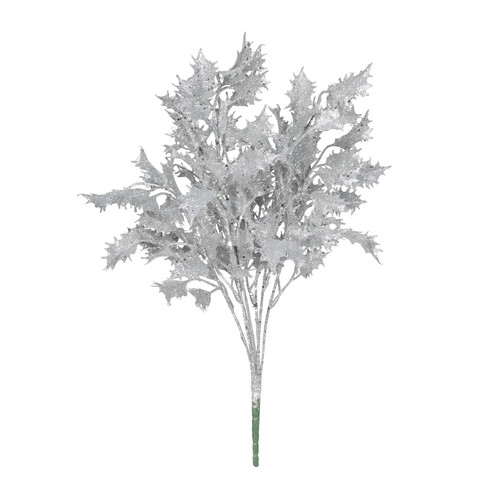 Silver Glitter Holly Bush Silver Glitter Holly Bush