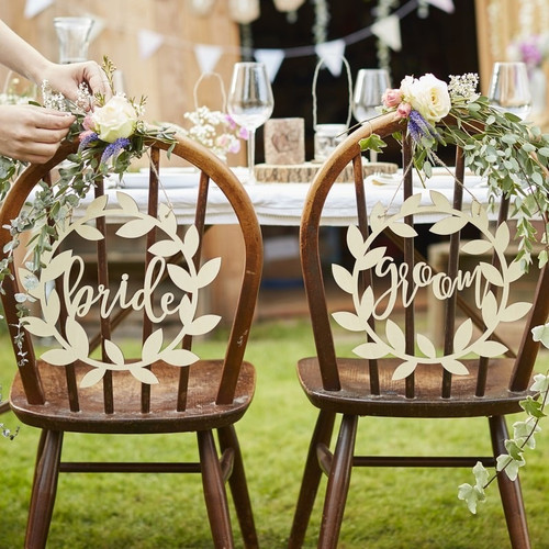 Bride & Groom Chair Backs Bride & Groom Chair Backs