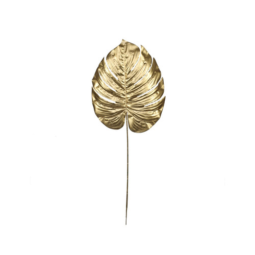 Gold Metallic Monstera leaf (Medium) 