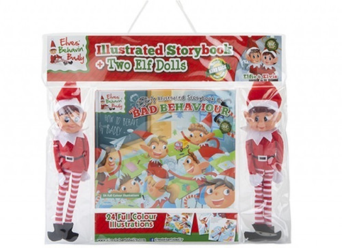 Illustrated Elf Book Set With Two 10 inch Elf Dolls Illustrated Elf Book Set With Two 10 inch Elf Dolls