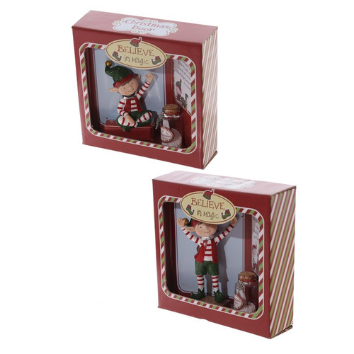 Message To Santa Christmas Elf Figure With Wishes Jar Message To Santa Christmas Elf Figure With Wishes Jar