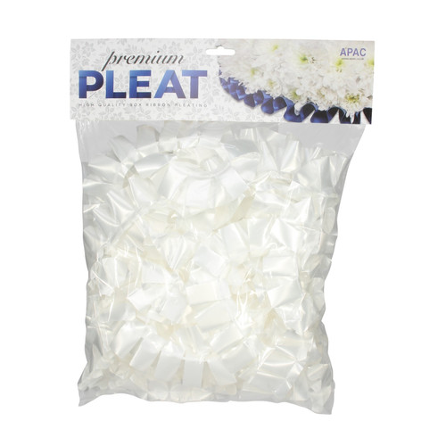 Premium White Pleat Ribbon (50mm x 10m) Premium White Pleat Ribbon (50mm x 10m)